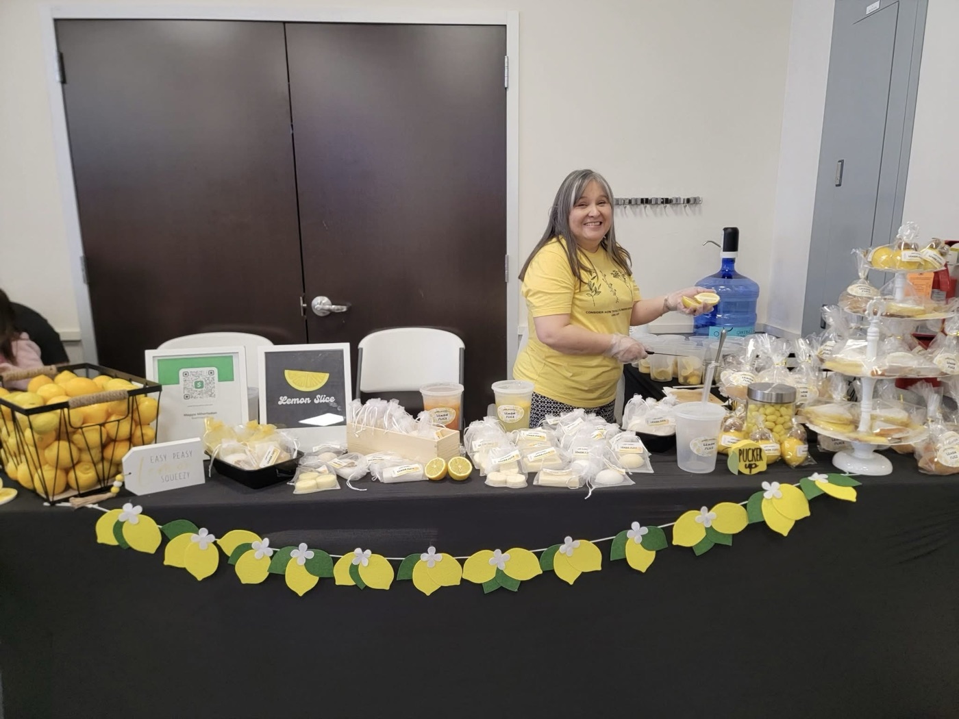 Aunt Maggie's stand at a local event